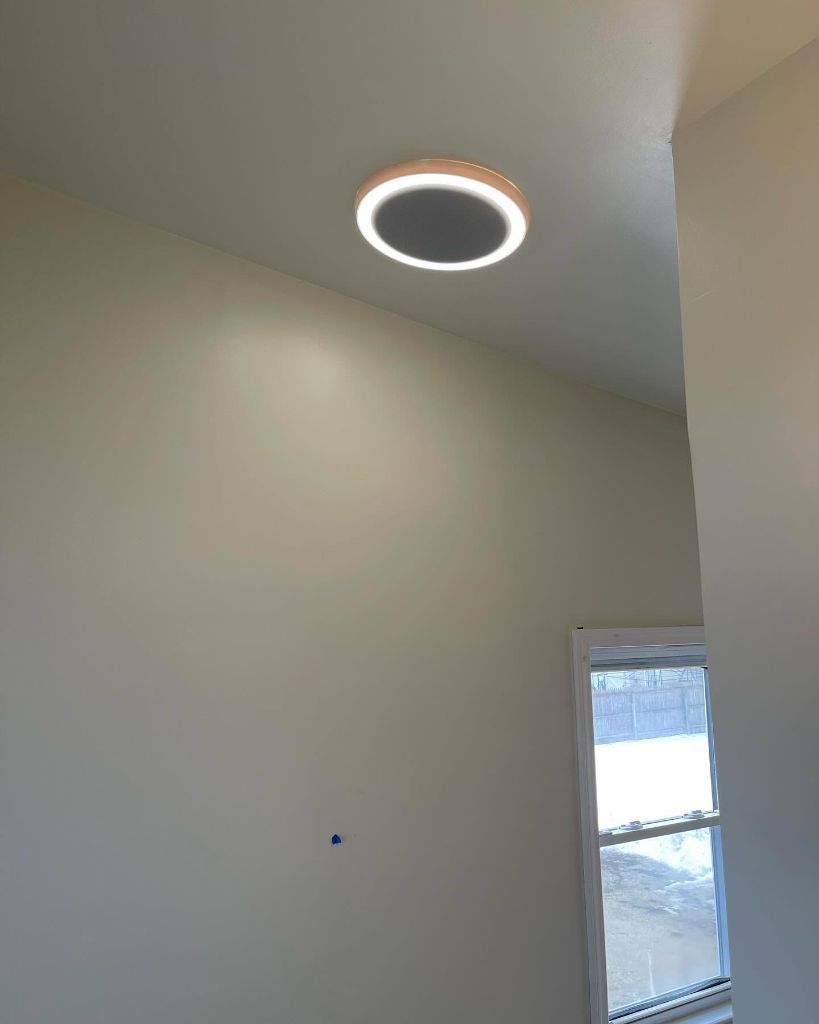 LED ceiling light installation