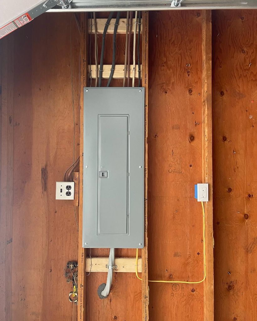 New construction panel installation