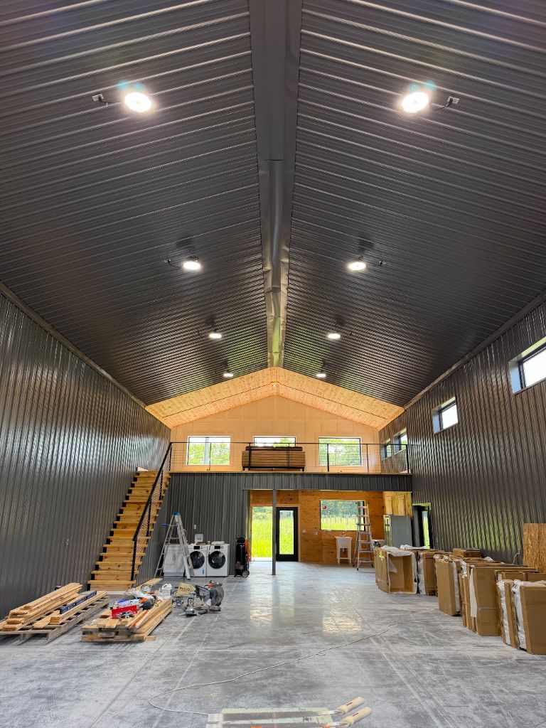 ElectricWorks barndominium lighting installation NJ