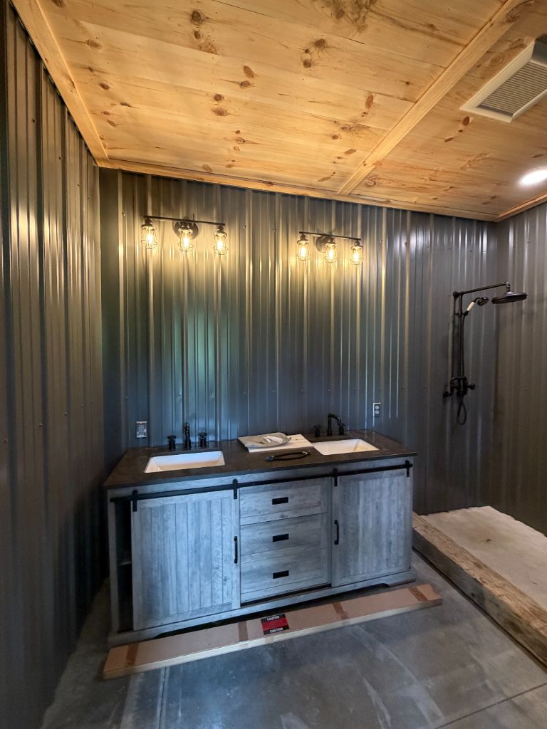Industrial bathroom lighting NJ