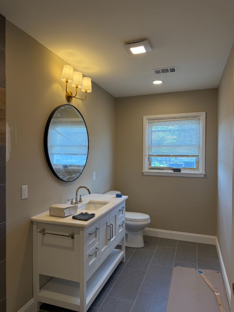 Bathroom vanity lighting installation NJ